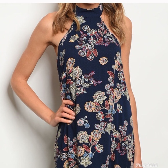 High neck floral maxi - Picture 2 of 8